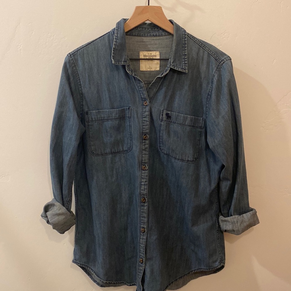 Abercrombie & Fitch Denim Button Down Shirt